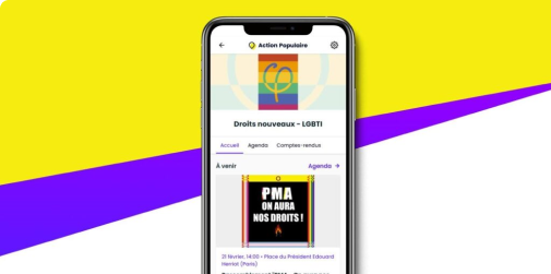 Action Populaire — aperçu interface